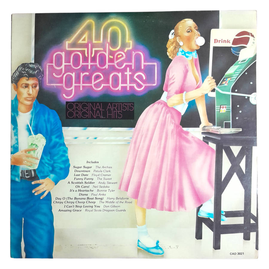 1981 Various  40 Golden Greats - Vinyl, 12`, 33 RPM - Rock - Very Good Plus - With Cover