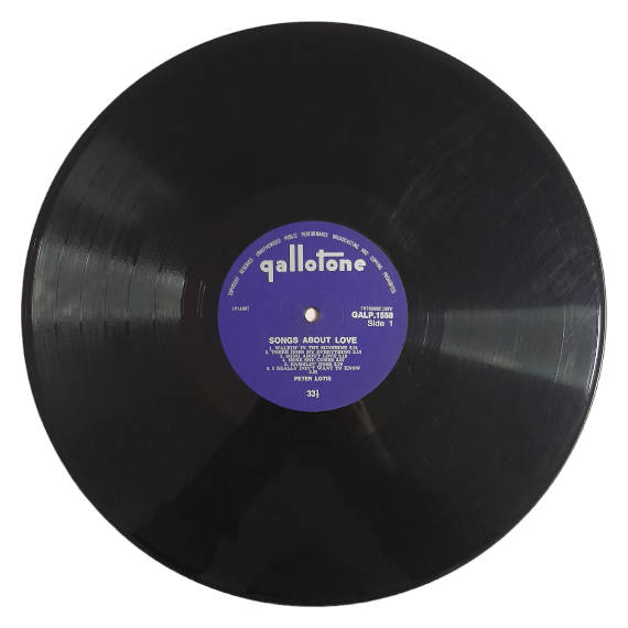 1967 Peter Lotis  Songs About Love - Vinyl, 12`, 33 RPM - Rock - Good - With Cover