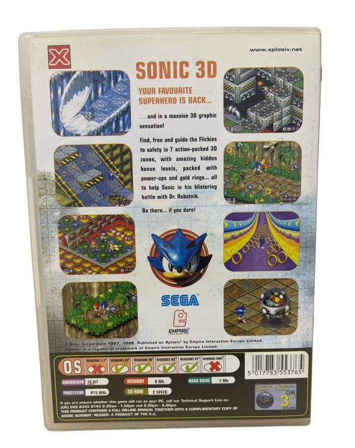 Sonic 3D - PC (CD)