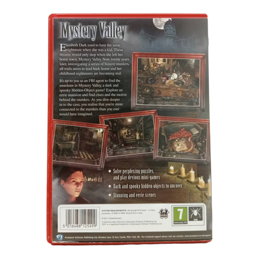 Mystery Valley, Hidden Object Game PC (CD)