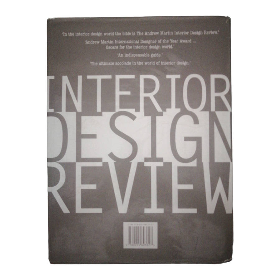 2010 Interior Design Review Volume 14 by Andrew Martin Hardcover w/ Dustjacket