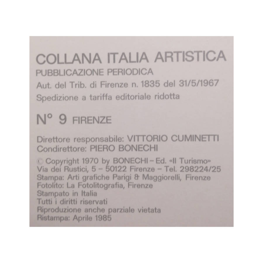 1985 Florence- 280 Color Photos Softcover