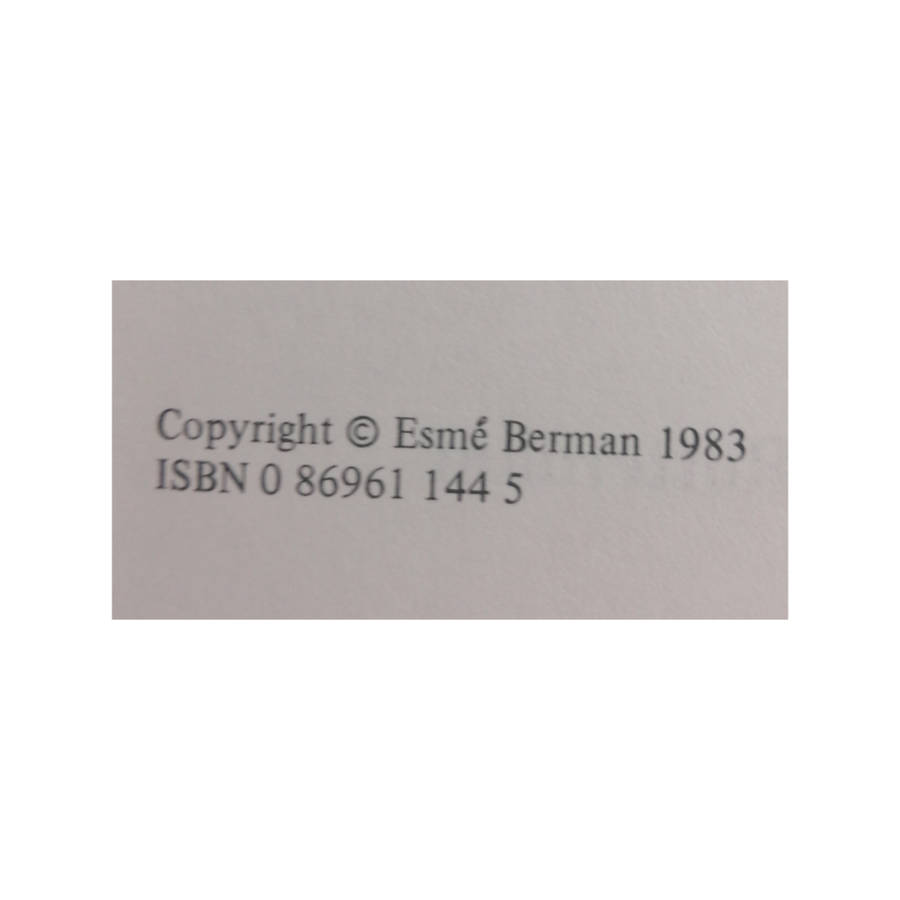 1983 Art And Artists Of South Africa by Esme Berman Hardcover w/ Dustjacket