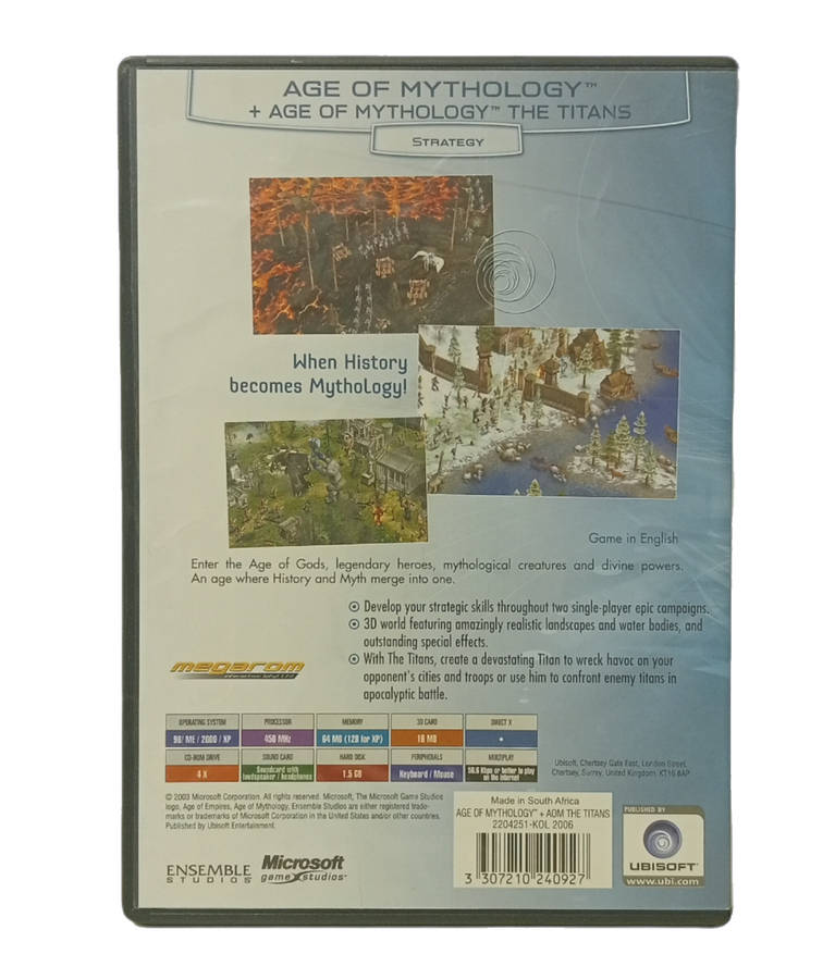 Age of Mythology + Age of Mythology The Titans PC (DvD)
