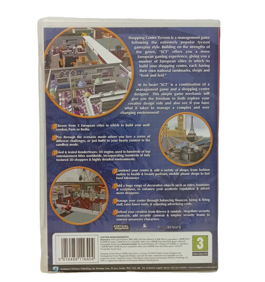 Shopping Centre Tycoon PC (DvD)