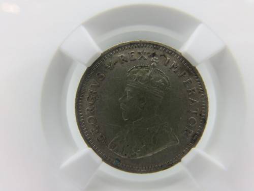 1931 South Africa Silver 6 Pence NGC Graded AU53 | Ultra Rare 1931 Business Strike