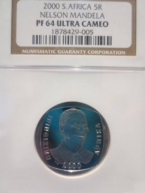 2000 Mandela R5 NGC PF64 Ultra Cameo ### YES Proof 64 ### HIGHLY SOUGHT AFTER ### R1 Start