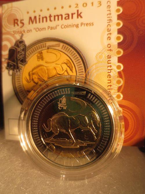2013 Oom Paul R5 with 'CW' Mintmark - Struck on "OOM PAUL" Coining Press # FUN ends this SEASON #