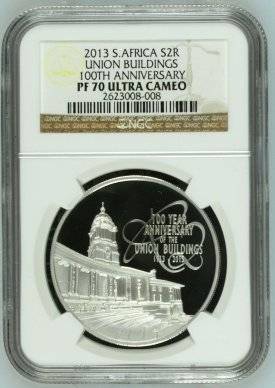 2013 Union Buildings 100th Anniversary Silver R2 Crown NGC PF70 | PERFECT 70 | FUN SUNDAY |