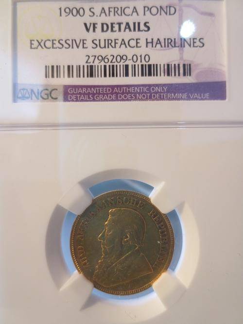 1900 ZAR Gold Pond NGC Graded VF Details