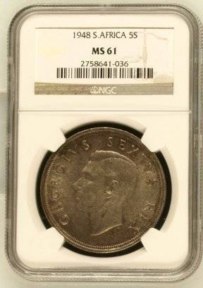 1948 SA Union Crown NGC MS61 - Perfect - Crazy 1 Day Auction @ R1 Start
