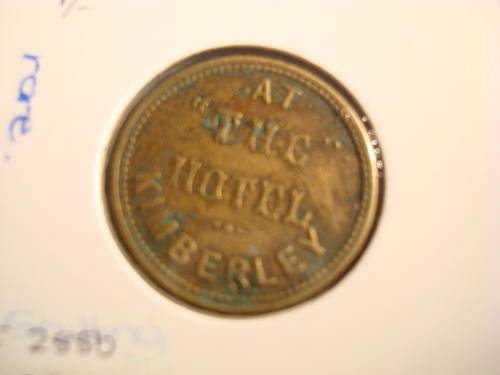 At the Hotel Kimberley 1 Shilling - Rare @@@ R1 Start