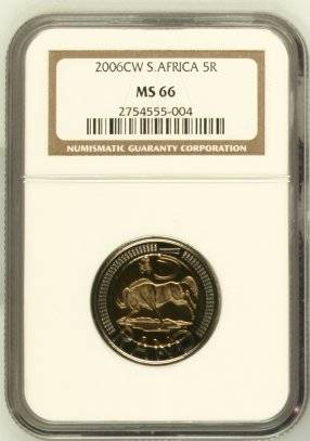 2006 Oom Paul R5 NGC Graded MS66 @@@ Key Date @@@ RARE @@@ Mintage: 956 Only @@@ R1 Start