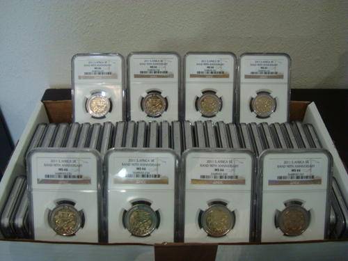 2011 SARB 90th Anniversary R5 NGC MS66 # Complete Box of 50 Slabbed MS66 # FUN ends FRIDAY 8pm #