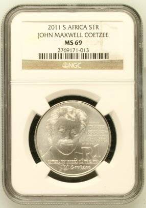 2011 Protea John Maxwell Coetzee R1 Silver NGC MS69 ### YES MS69 ### R1 Start