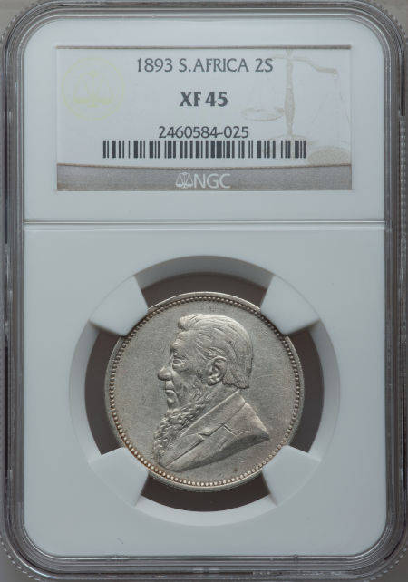 1893 ZAR 2 Shilling NGC XF45 ### Key Date ### Herns Catalogue Price R60000-00 ### R1 Start