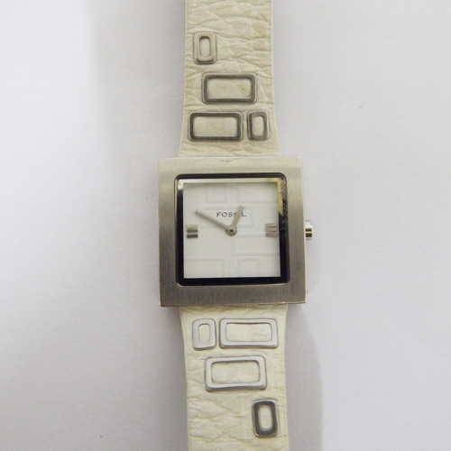 Fossil square face ladies quartz fashion watch