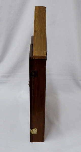 Knick knack wooden printers tray in shape of an house - Size : 36 cm x 5.5 cm x 49 cm