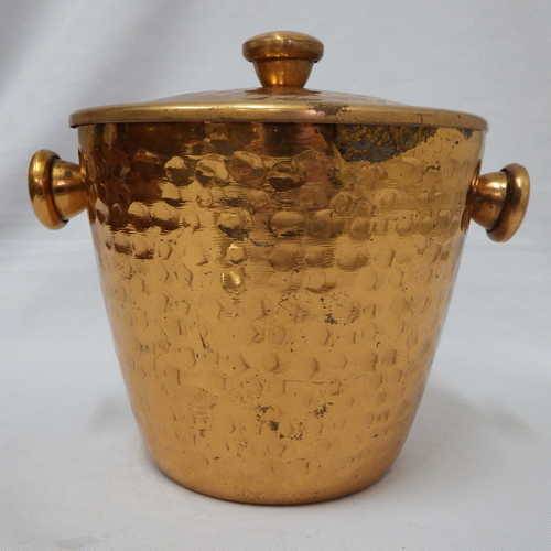 Vintage Copper ice bucket - Height : 15 cm
