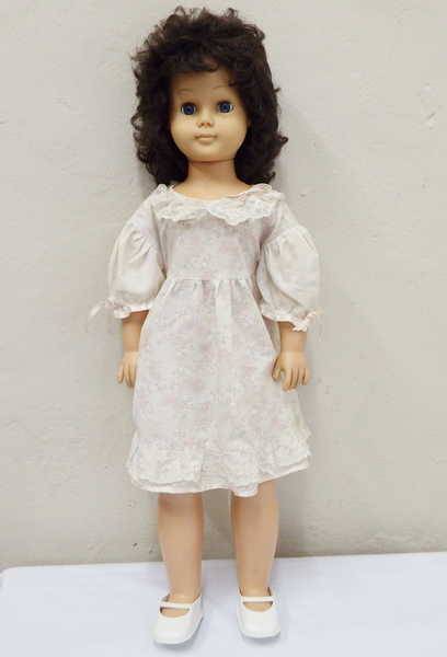 Large vintage doll - 76.5 cm - Not original hair