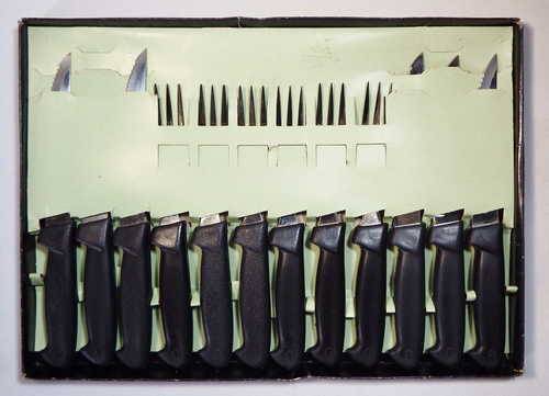 Vintage 12 Piece Steak Knife and Fork Set