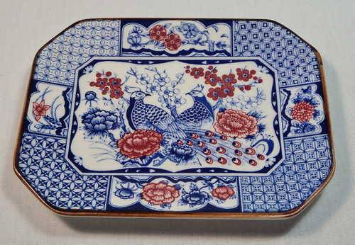 Japanese Peacock miniature wall plaque