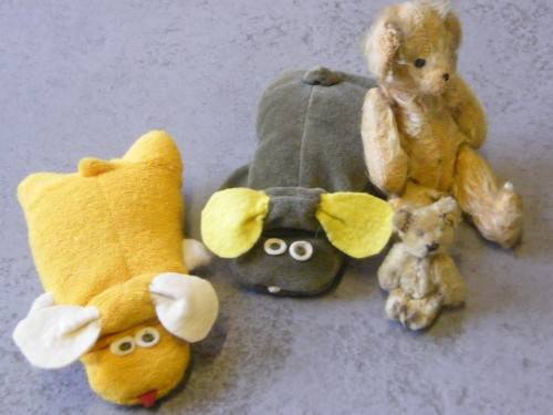 Lot of 4 vintage dolls - Small