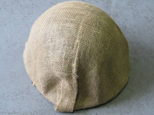 SADF Staaldak helmet with inner and hessian cover