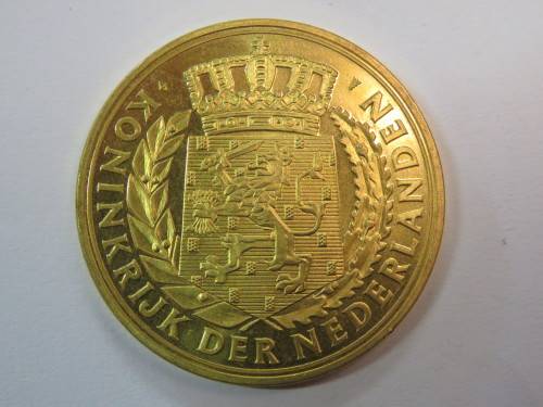 Rembrandt Van Rijn Gilded medal - Koninkrijk der Nederlanden - UNC
