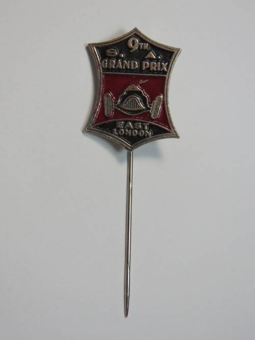 9th SA Grand Prix East London pin badge