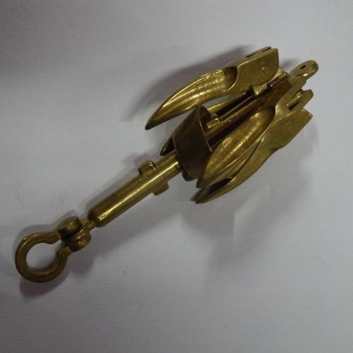 Vintage Solid brass boat anchor ornament