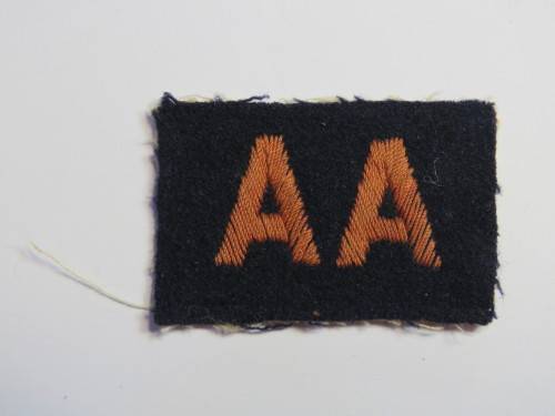 WW2 Anti Aircraft cloth badge