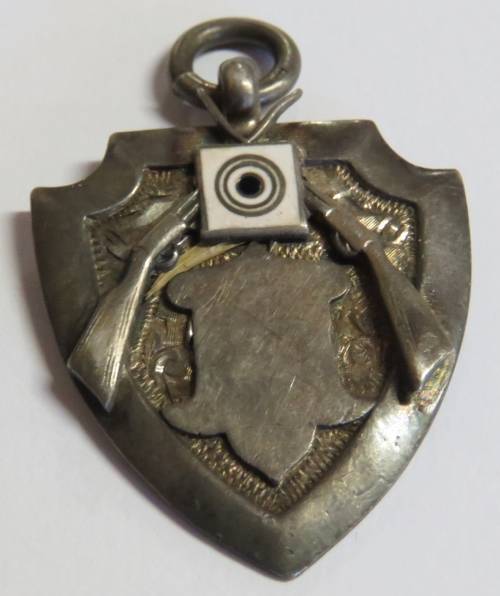 Vintage sterling silver shooting medal - Unissued - Weighs 8,2 grams