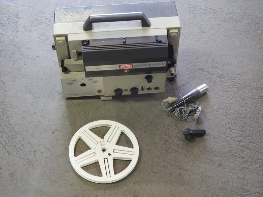 Eumig Mark-S-710 D film projector in original box with microphone