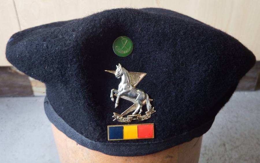 SADF Technical service corps beret with OFS command button badge - Size 58