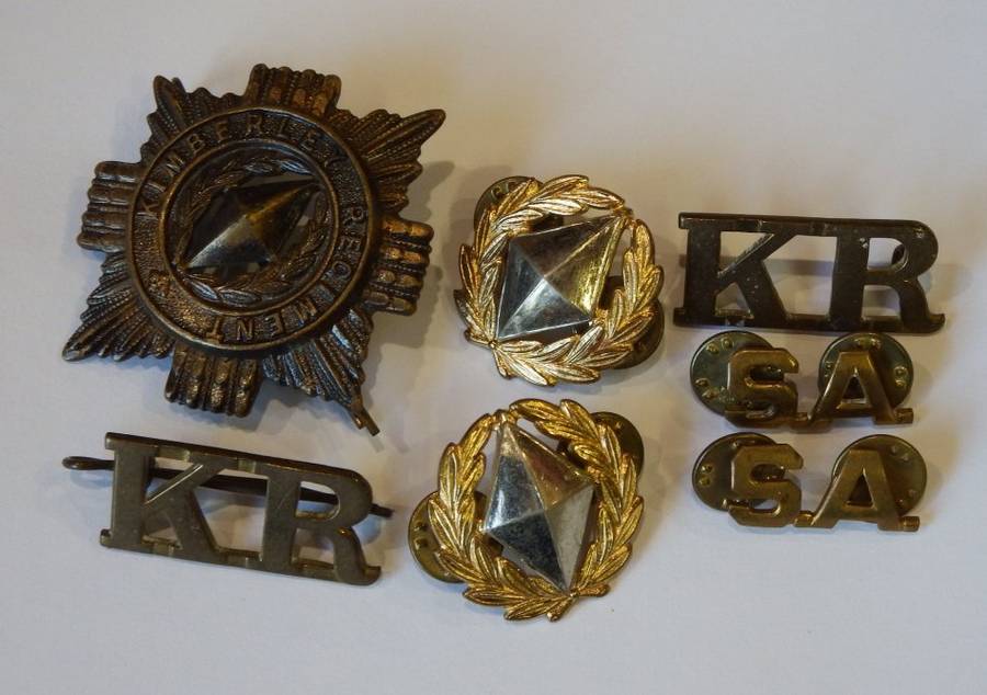 Set of Kimberley regiment badges