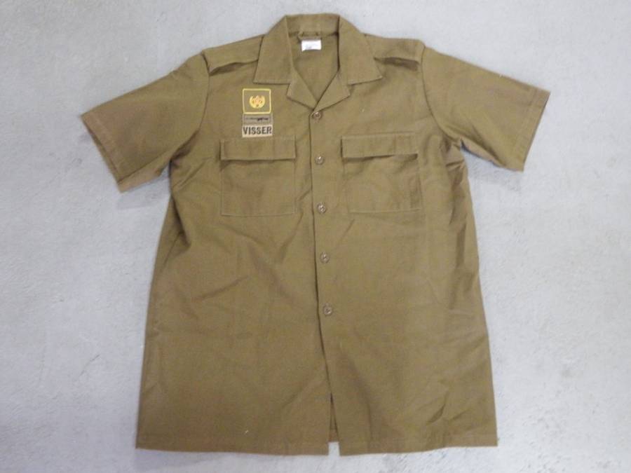 SADF Nutria short sleeve shirt with insignia - Size large
