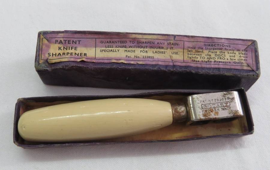 Vintage Patent knife sharpener in box