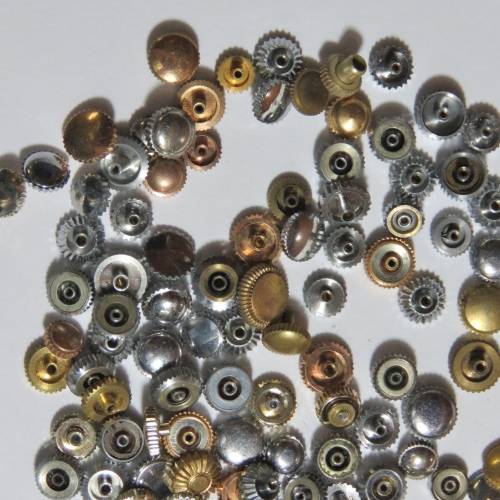Lot of more than 140 vintage watch crowns - New and used