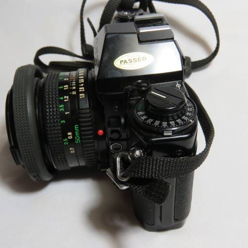 Vintage Canon A-1 35mm camera with 1:1.8 lens - Including instruction booklet - Not tested