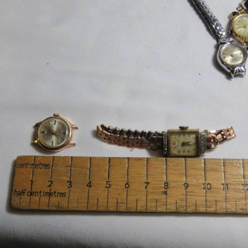 Lot of 11 vintage ladies mechanical watches for spares - Not working