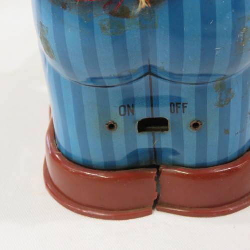Vintage Tinplate Blushing Willy drinking man - Not working