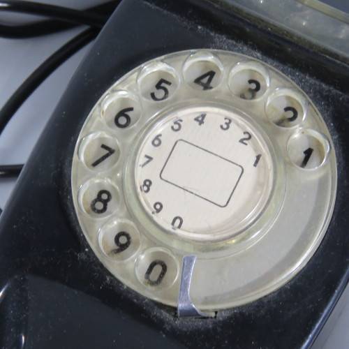 Vintage Rotary dial telephone - Black