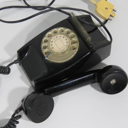Vintage Rotary dial telephone - Black