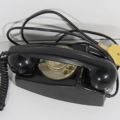 Vintage Rotary dial telephone - Black
