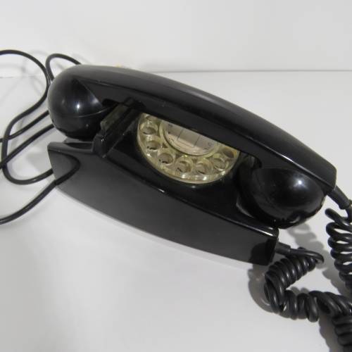 Vintage Rotary dial telephone - Black