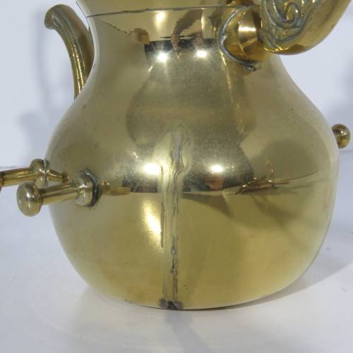 Vintage brass teapot with stand and burner