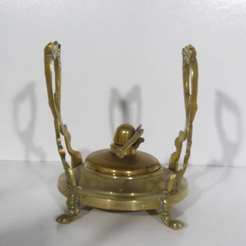 Vintage brass teapot with stand and burner