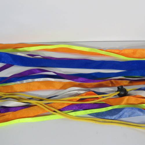 Pair of Artistic Poi Ribbon balls - Length 108 cm