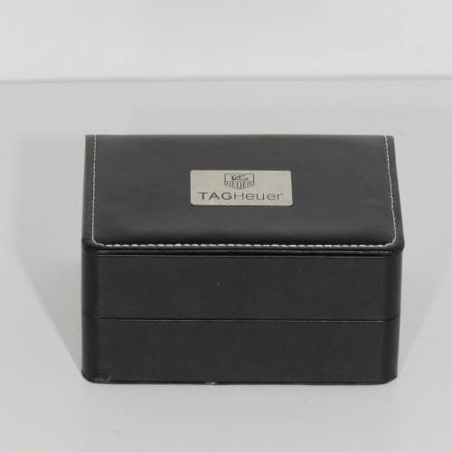 Vinyl watch case with TAG Heuer logo